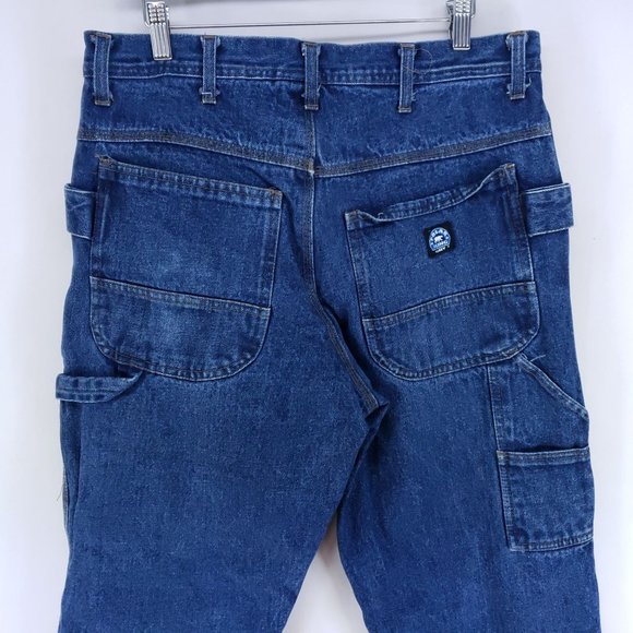 Polar King Flannel Lined Jeans Mens Size 36x30 Medium Wash - Picture 3 of 7